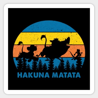 Retro Hakuna Matata Sticker